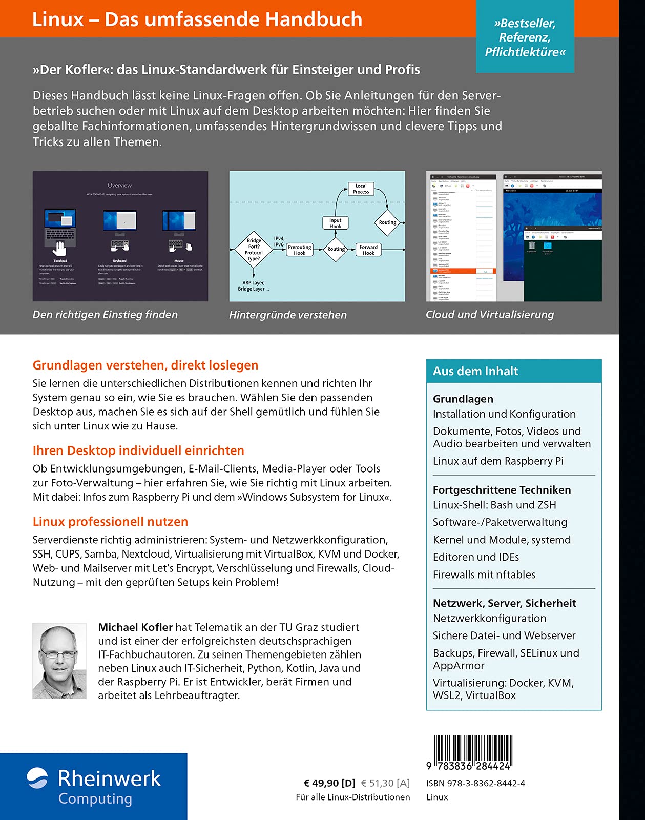 Linux: Das umfassende Handbuch von Michael Kofler. Für alle aktuellen Distributionen (Desktop und Server)