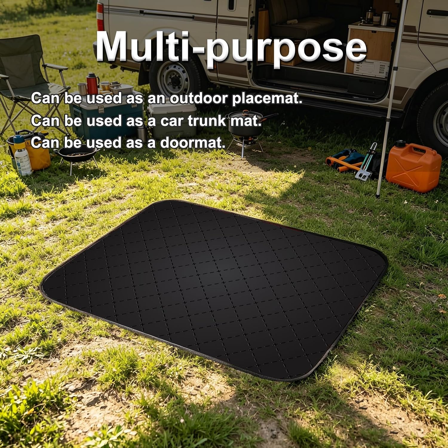 Universal Car Trunk Mat 29''x39'', Diverse Patterns All Weather Trunk Protection Cargo Liner,Non-Slip and Washable Durable Cargo Mat Rear Trunk Liner for Most Car Models