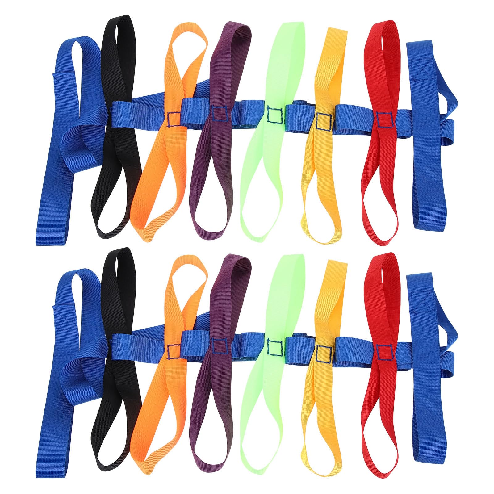 Kisangel Lot de 2 cordes de sécurité pour enfants : corde de marche avec 14 poignées - 3,5 m (11,5 pi) - dragonne anti-perte - rênes anti-fugue pour enfants d'âge préscolaire et de garderie