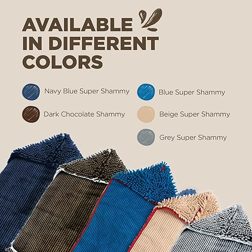 Miniatura 8 de Soggy Doggy Super Shammy - Toalla de microfibra de felpilla para secar perros y limpiar las patas, secado rápido con bolsillos para las manos para