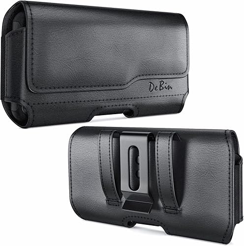 Miniatura 10 de DeBin Funda para Galaxy S25 S24 5G S23, S22, S21, S20, S10, S9, A10e, A01, Note 10, Funda para cinturón de teléfono celular Funda con clip (se