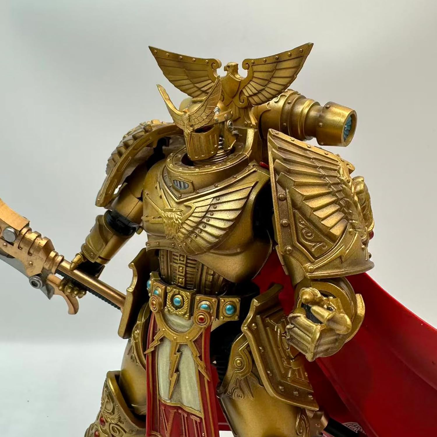 WH Parts Helmet 04 Accessories IF - Rogal Dorn - PVC Soft Rubber Model Accessories Applicable to JOYTOY Products - Age 15 +