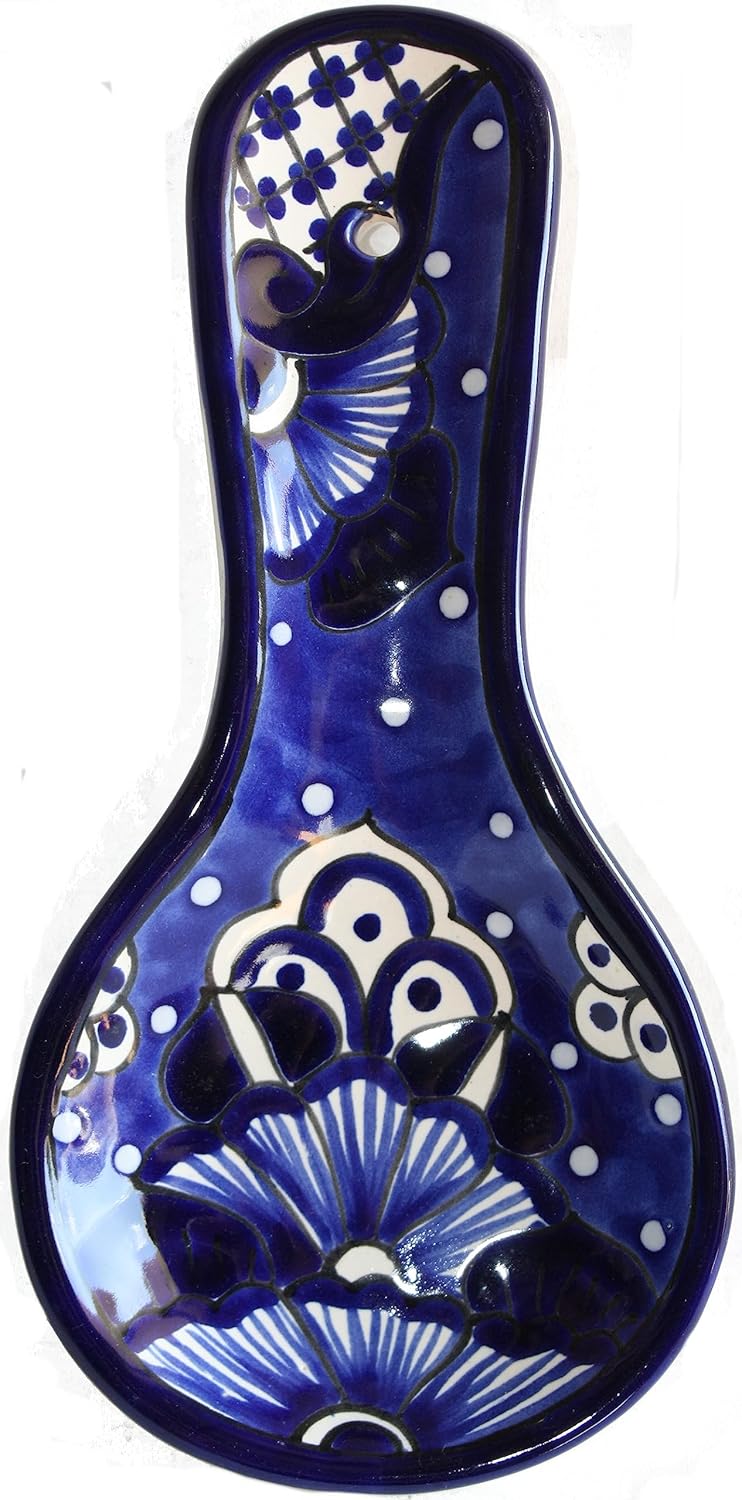 Blue Talavera Ceramic Spoon Rest
