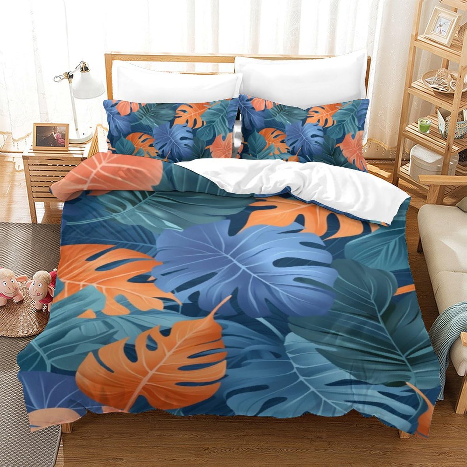 Housse de couette pour garçons et filles lit simple 140x200cm