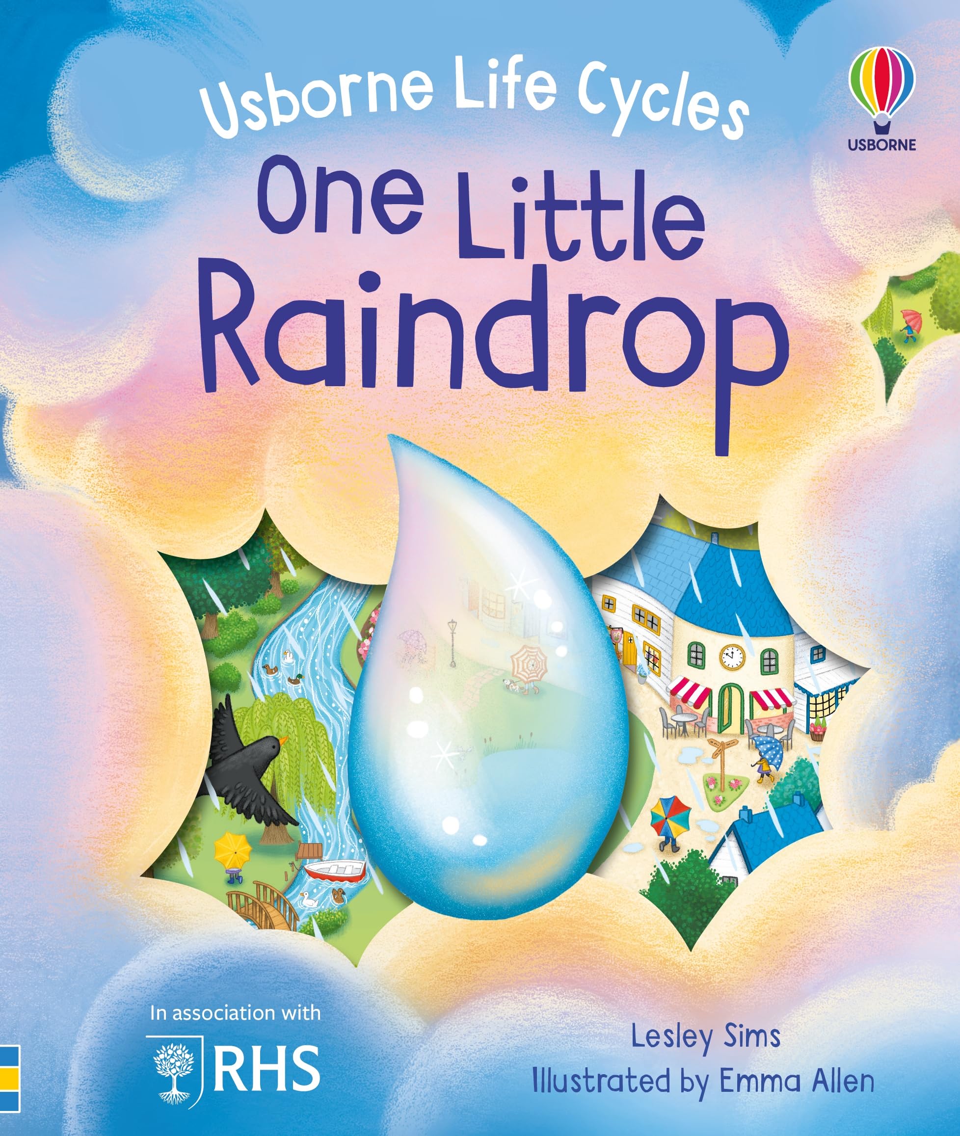 One Little Raindrop: A Science Book for Little Children that explores the Water Cycle with Interactive Holes on Pages (Life Cycles)