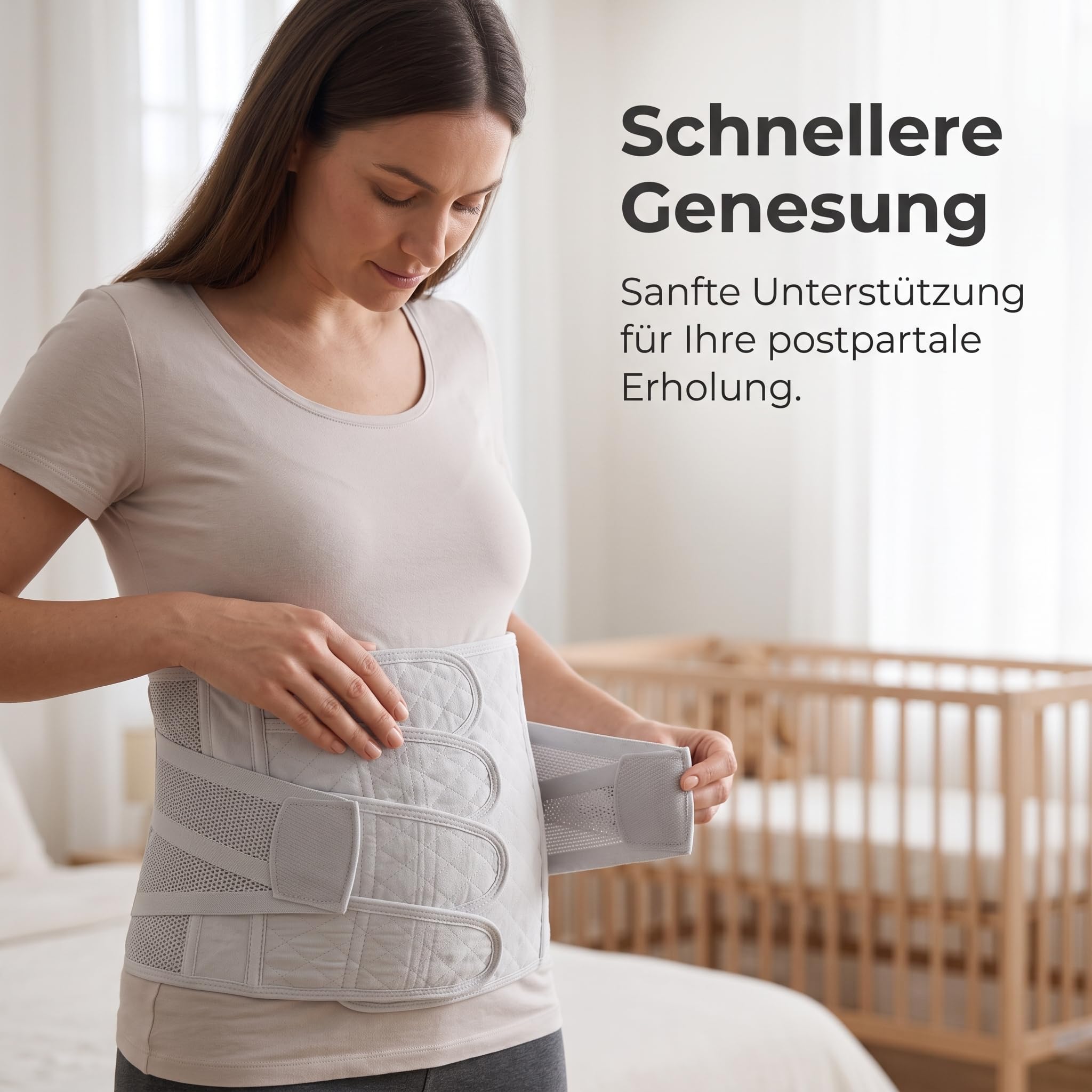 Post Parto e Fascia Post Parto per Recupero Addominale e Supporto Pelvico, Mamma in Cotone