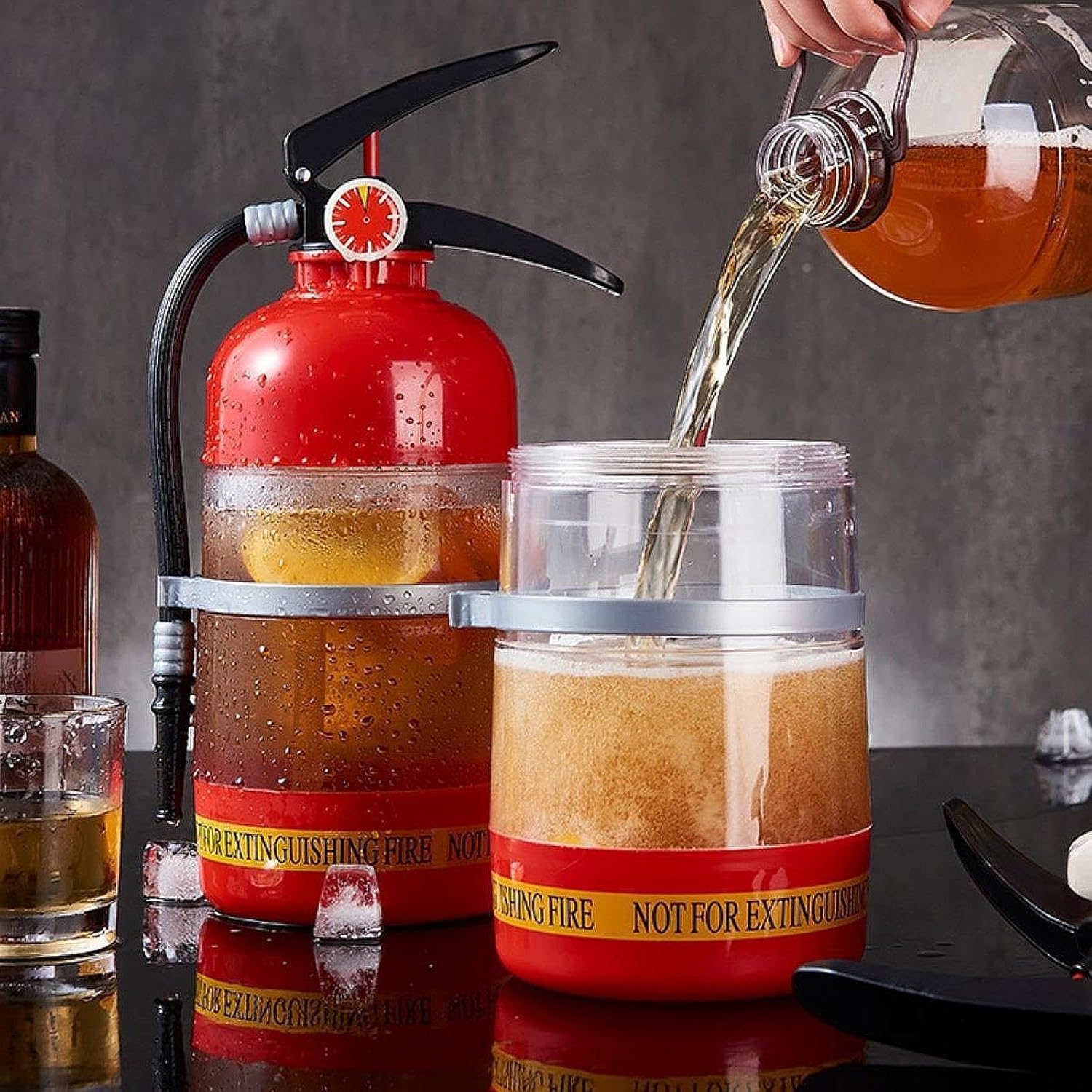 SNAPPSY® Extinguisher Shape Beer Dispenser Bar Beverage Dispenser for Beer Party 3L