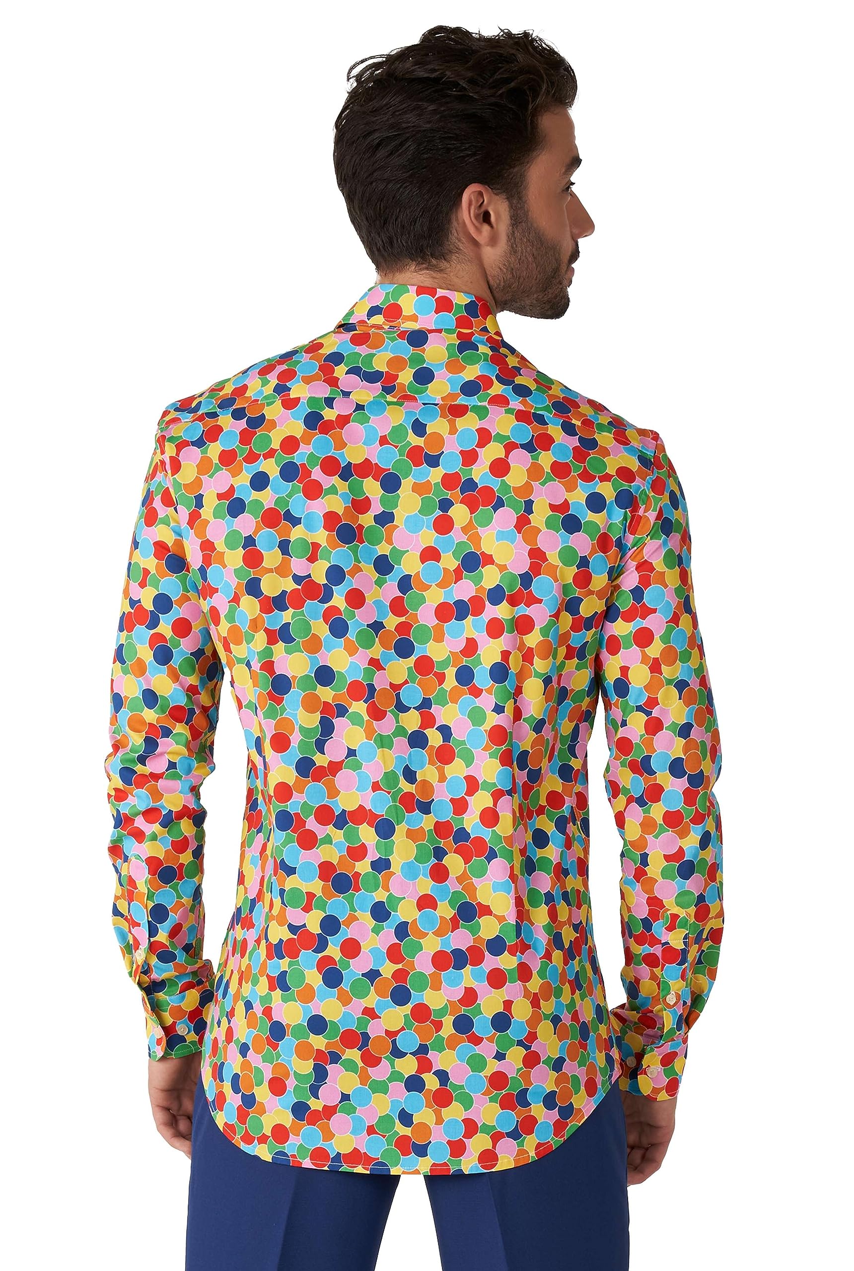 OppoSuits Herrenhemd – Hemd mit Knöpfen – schmale Passform – Lange Ärmel