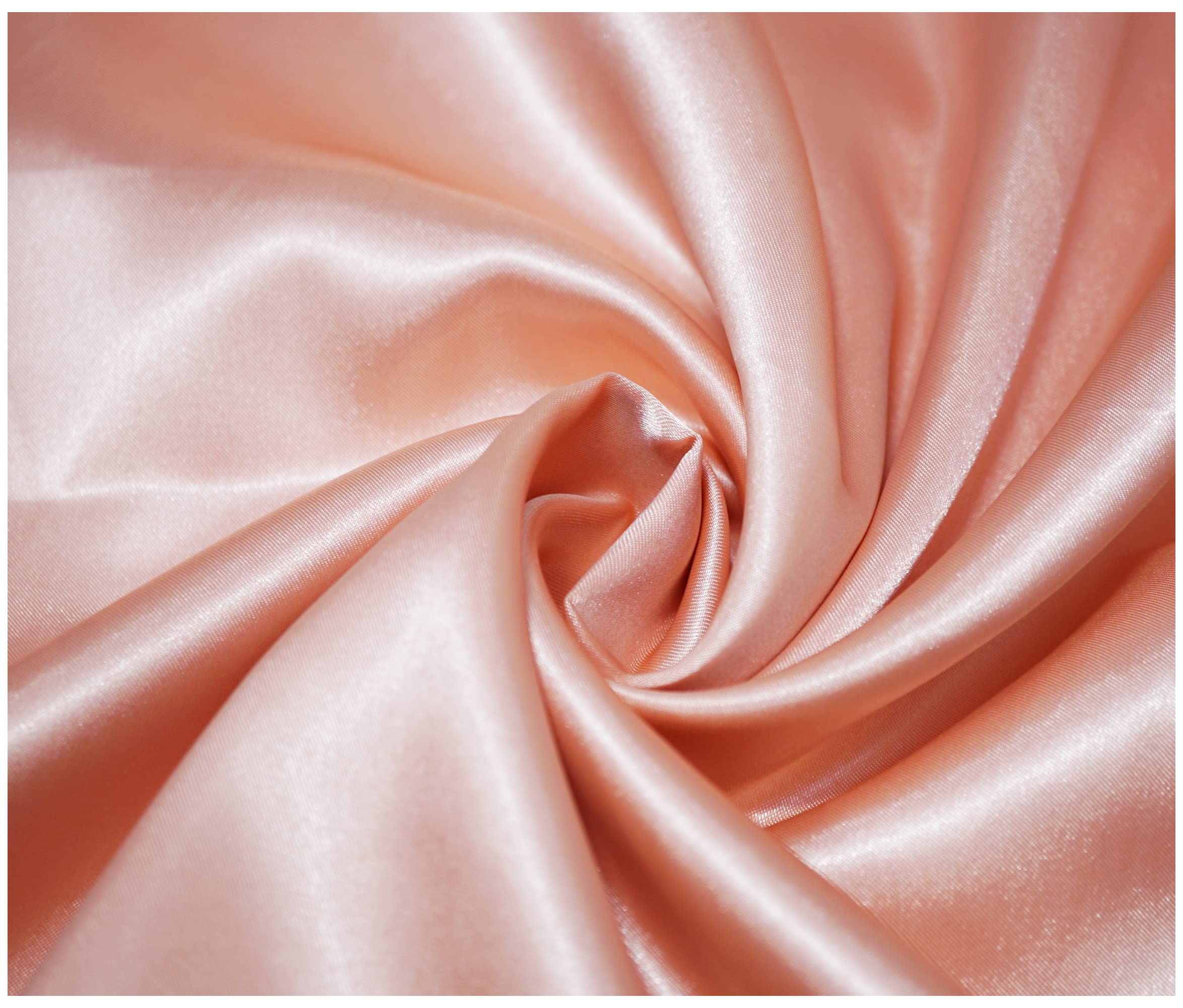Silky Satin Polyester Fabric for Dressmaking Wedding Crafts Quilting Sewing 150cm Wide (1000 x 150cm / 393" x 60", Dusty Pink) โ image 1