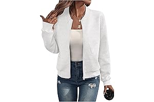 Women's Zip-Up Bomber Jacket: Effortless Style and Warmth