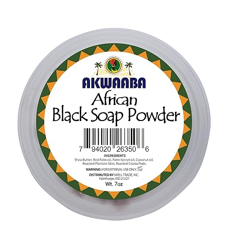 Miniatura 3 de AKWAABA Jabón negro africano en polvo 7oz