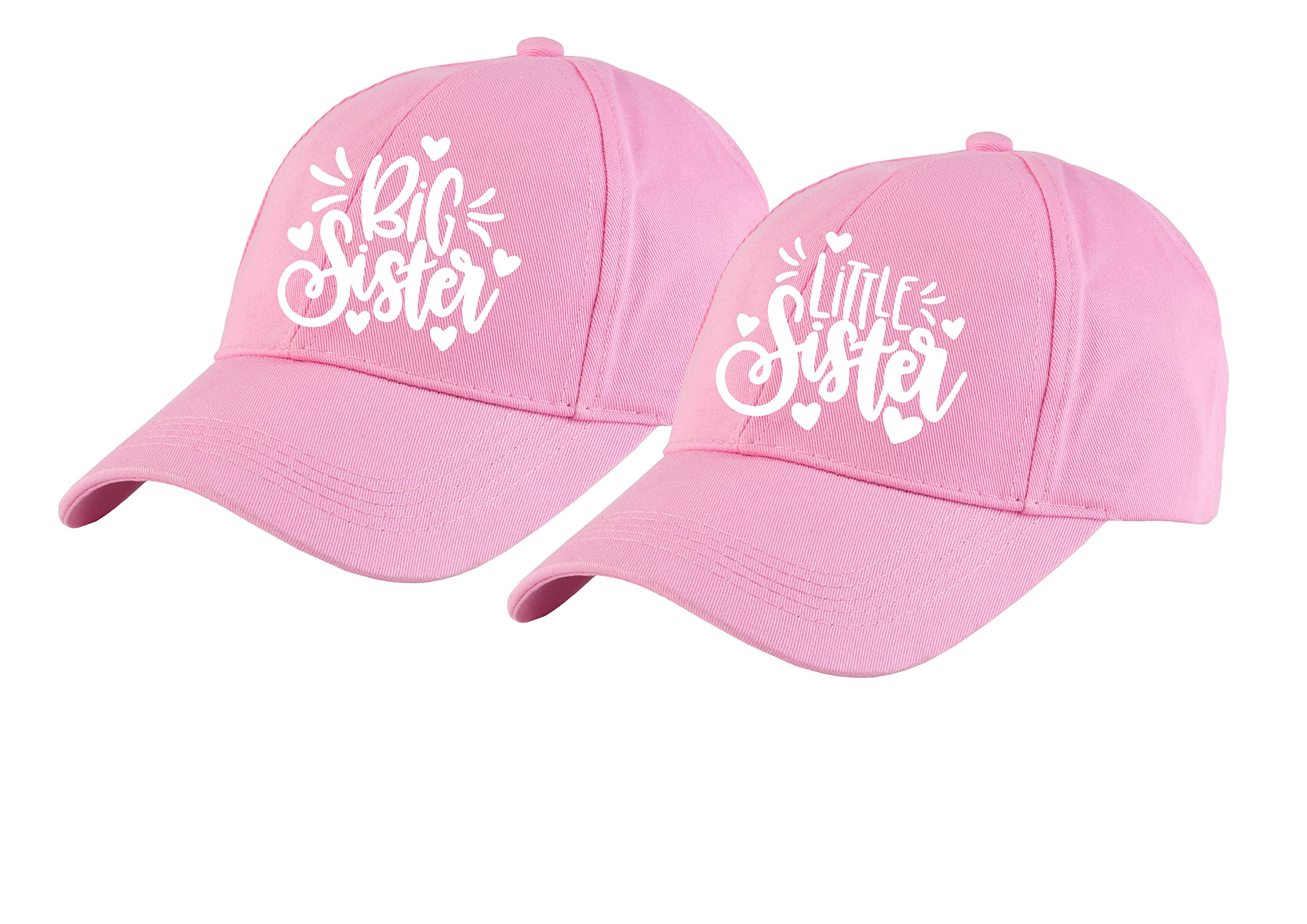 aica Big Sister & Little Sister Cotton Cap � Pink & Pink Color, Adjustable Strap, Free Size-picture-13