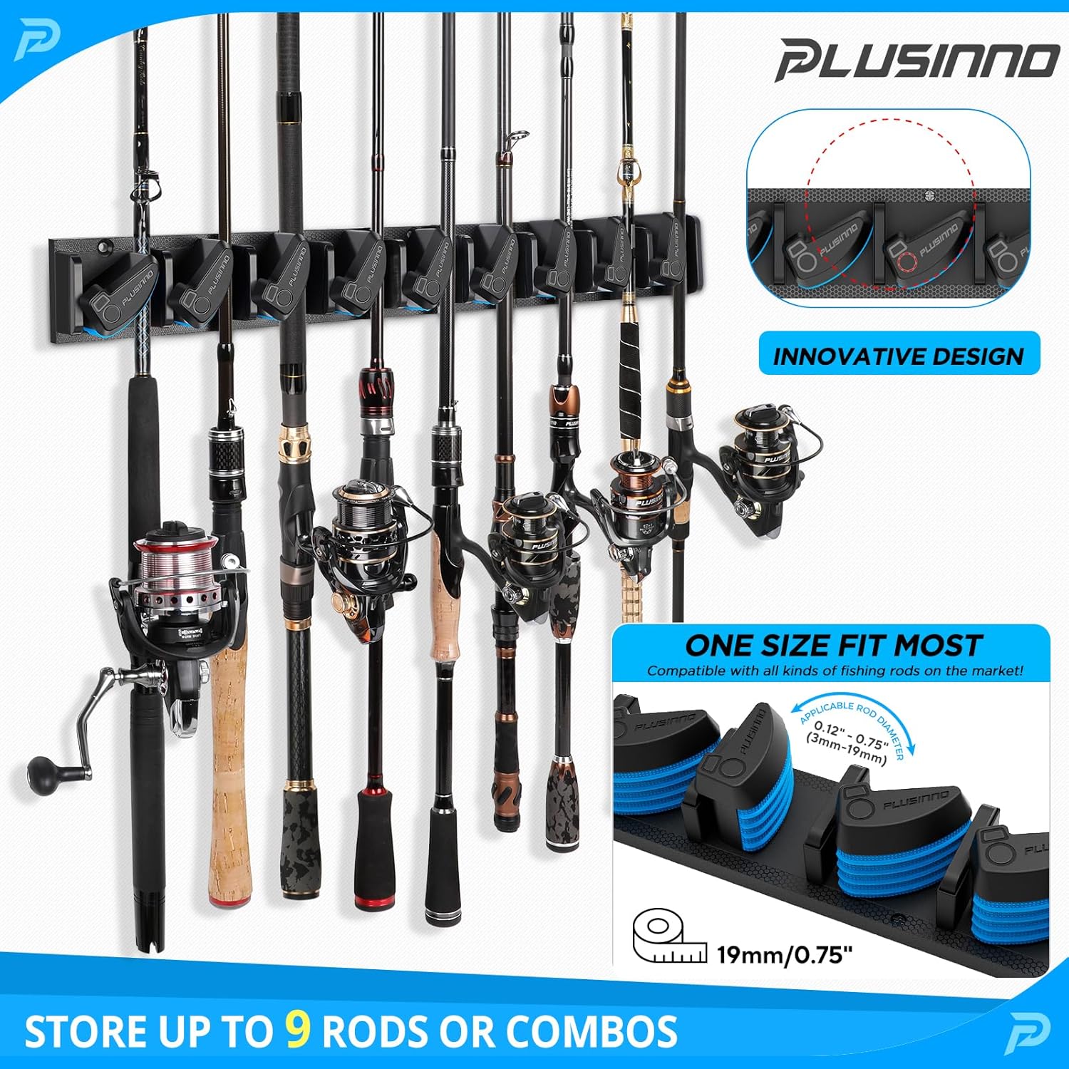 PLUSINNO Fishing Gear,Full Fishing kit Include Fishing Rod and Reel Combo, Tackle Box with Fishing Lures, Fishing Accessories, Fishing Pliers,Fishing Gifts for Men with Fishing Tool Kit - Image 5