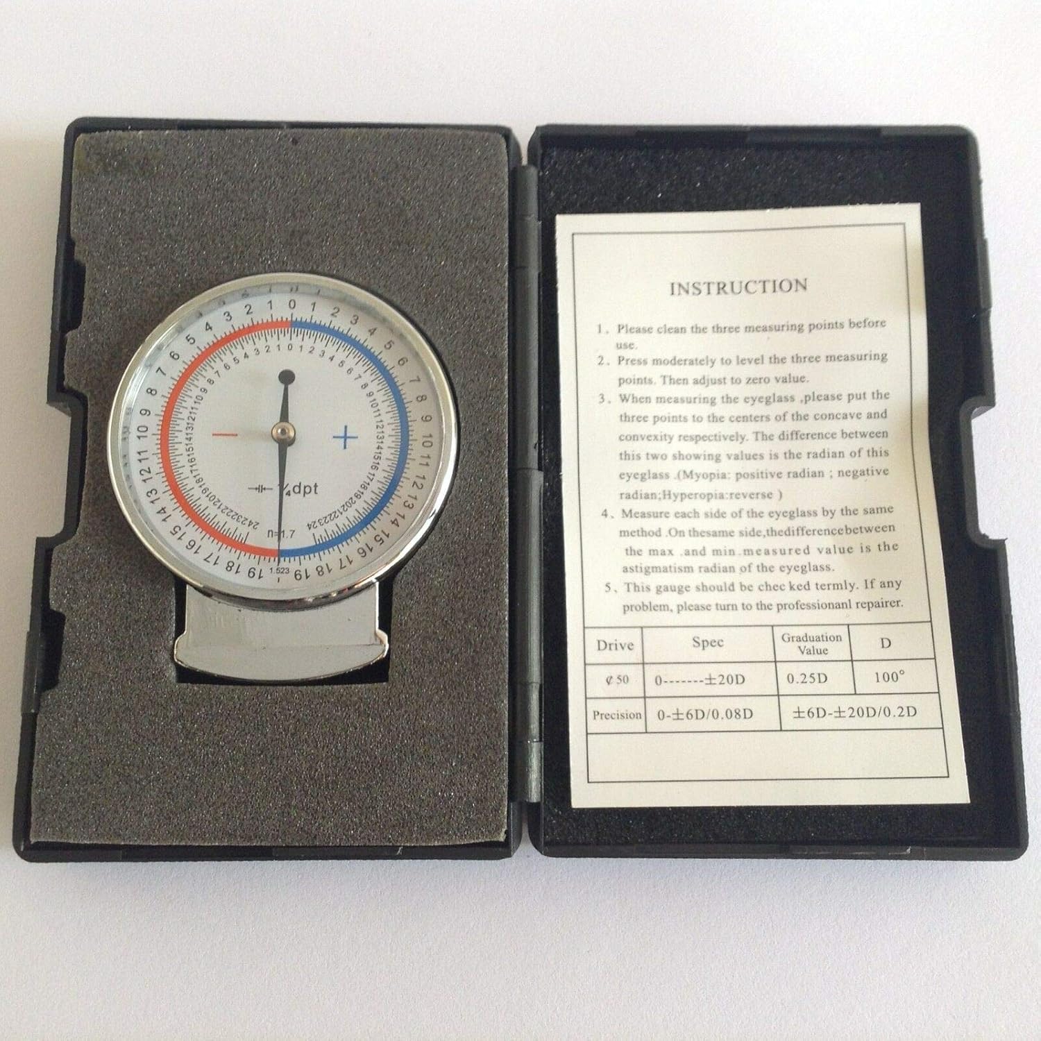 New Optical Glasses Lens Clock Lens Curve Clock Optical Tool