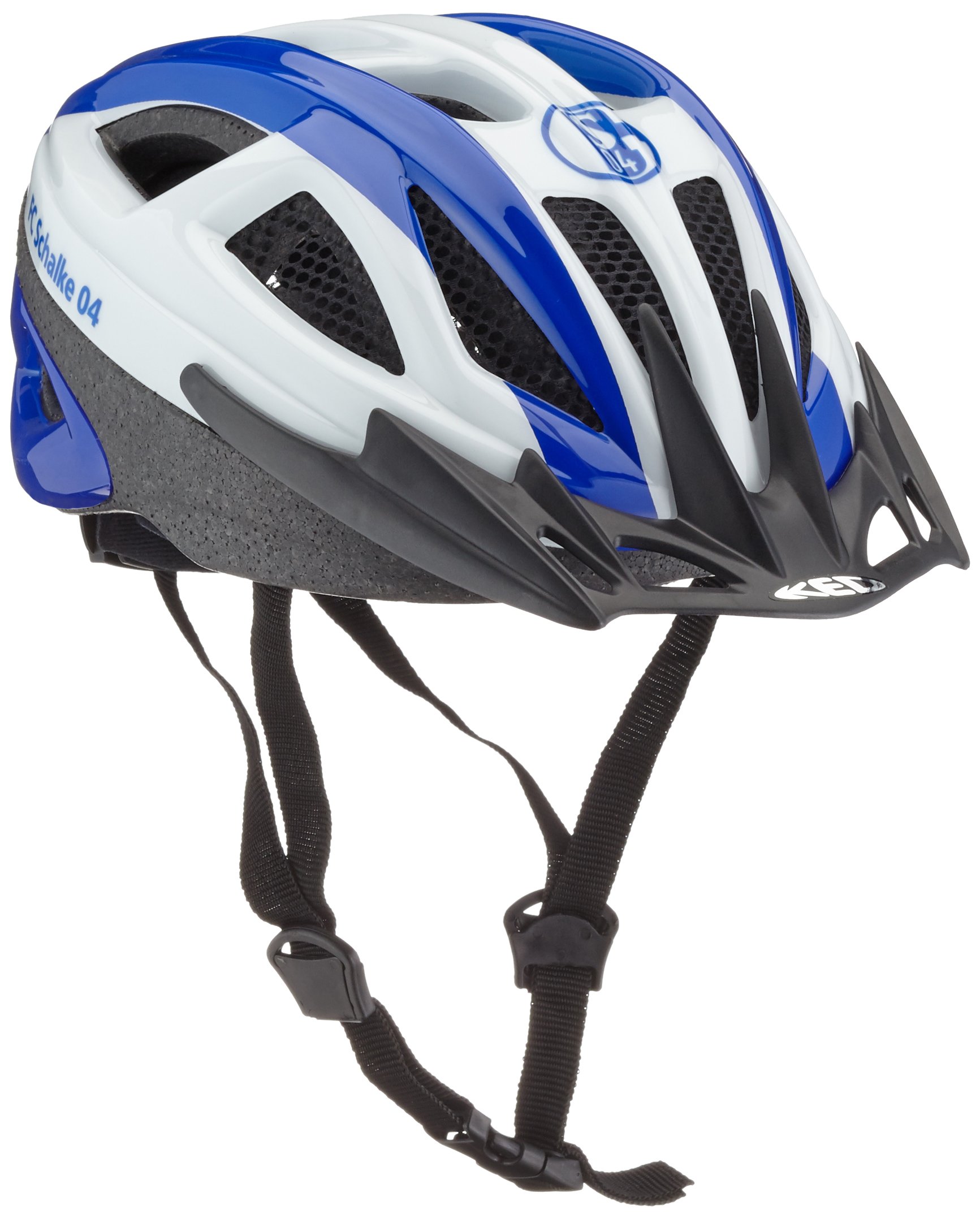 KED Fahrradhelm FC Schalke 04 Casque de vélo Mixte Sports et Loisirs
