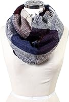 Vista 24 de Bufandas de moda a cuadros y cuadros Infinity de Scarfand's Tartan Blnkt Tartan (Rojo)