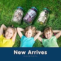 Vista 2 de Vcertcpl - Alcancía grande para adultos y niños, banco digital de conteo de monedas con contador LCD, capacidad de 1.8 litros, tarro de dinero