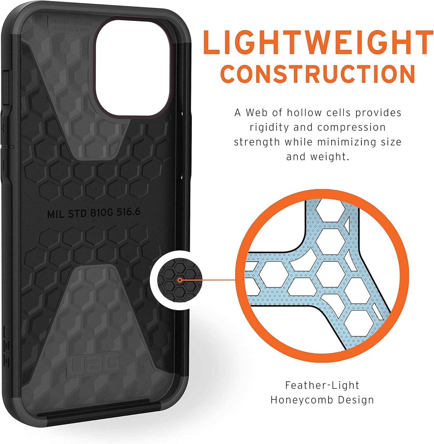 URBAN ARMOR GEAR UAG Designed for iPhone 12 Pro Max Case [6.7-inch Screen] Sleek Ultra-Thin Shock-Absorbent Civilian Protective Cover, Eggplant