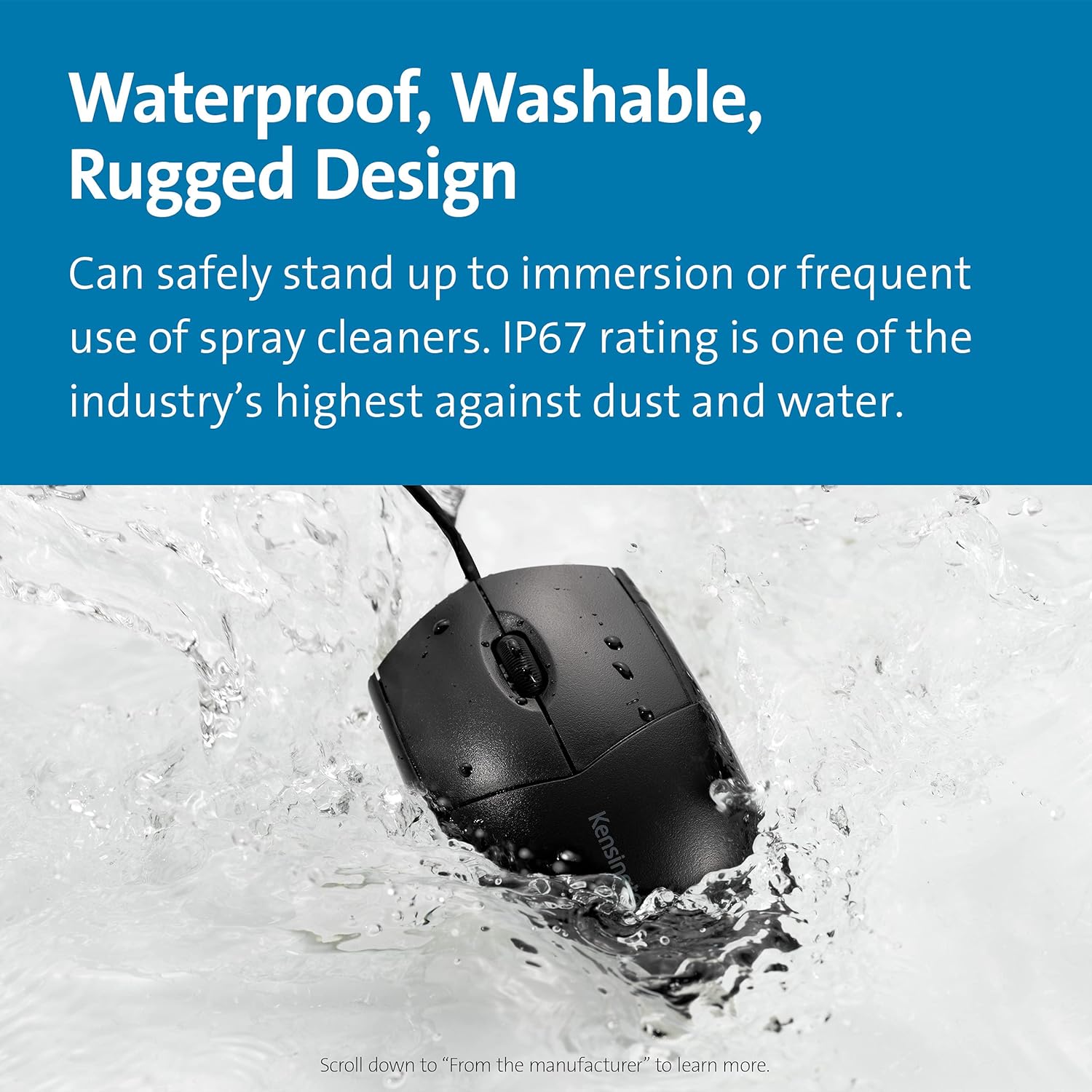 Kensington Pro Fit Washable Wired Mouse (K70315WW)