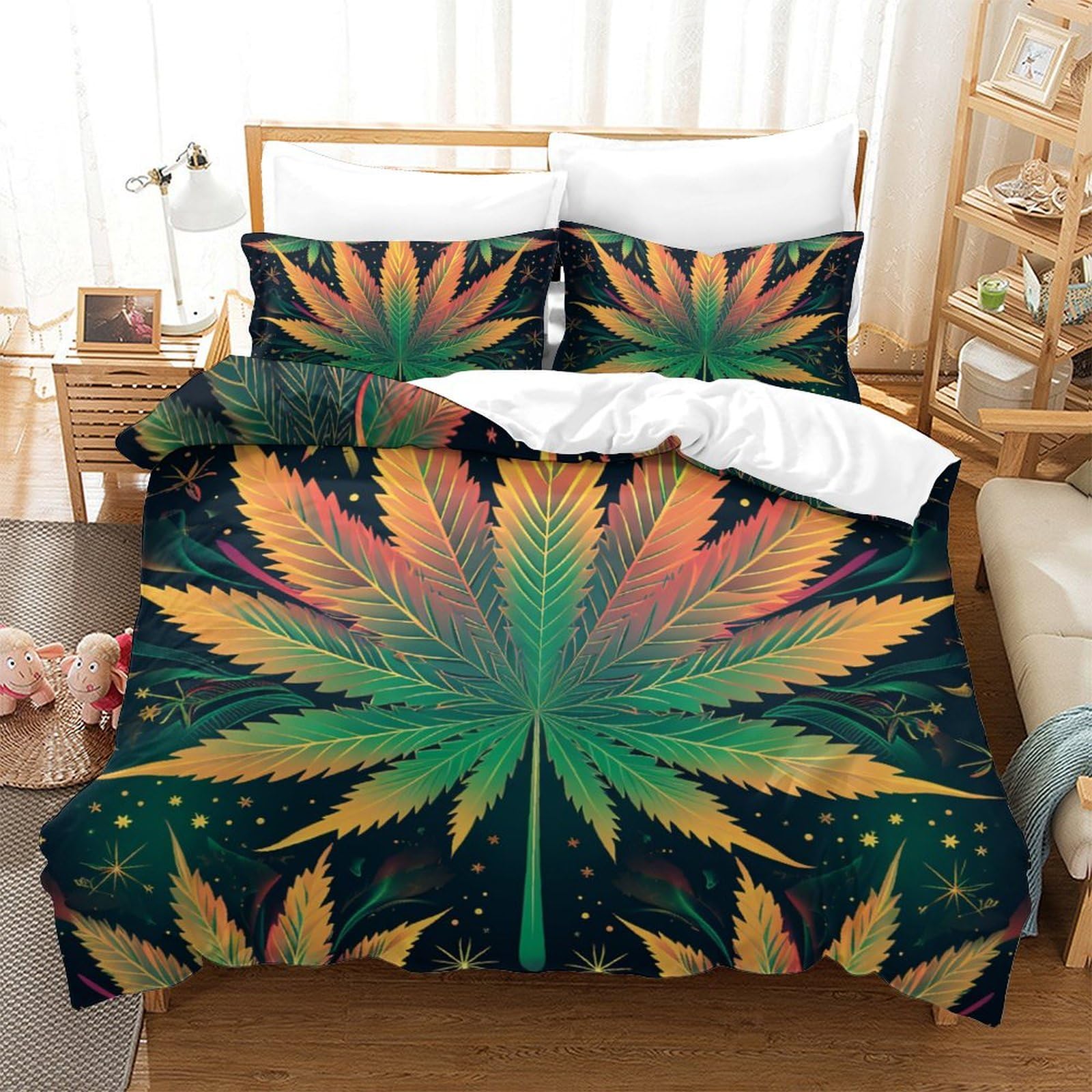 Parure de lit palmier 220x240 pour transformer votre chambre en un cocon exotique et relaxant