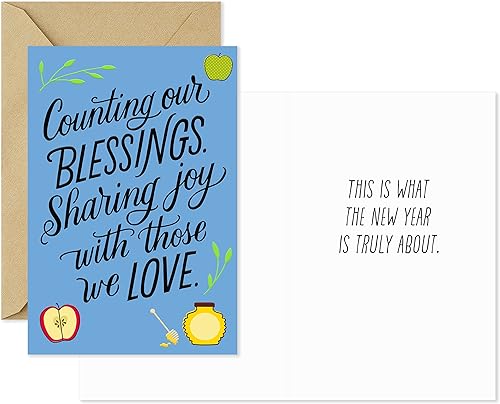 Miniatura 3 de Hallmark Tree of Life Rosh Hashanah - Surtido de cartas, Sharing Joy (6 tarjetas con sobres)