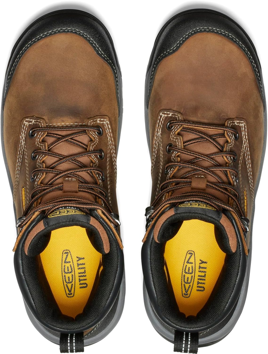 KEEN Utility mens Evanston 6" Composite Toe Waterproof Leather Durable Construction Work Boots - Image 2