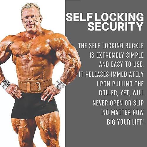 Miniatura 2 de Schiek Cinturón de levantamiento de pesas de cuero deportivo 2006 - Cinturón de gimnasio de cuero de gamuza - Cinturón de levantamiento de pesas