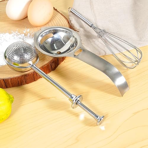 Miniatura 39 de Juego de tazas y cucharas medidoras de 10 piezas, taza medidora apilable con tapa, juego de cucharas medidoras para cocinar y hornear, para líquidos