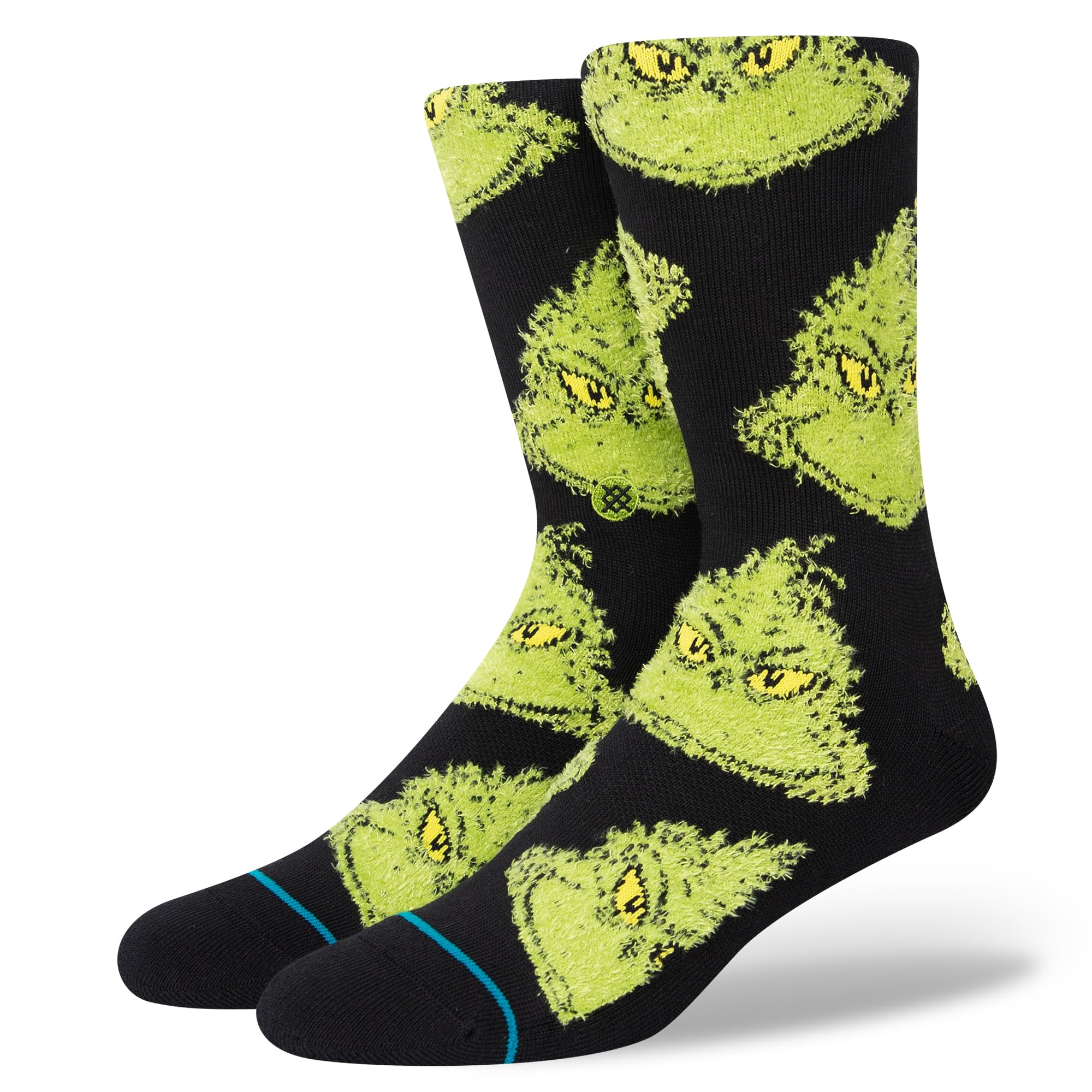 Stance Unisex Black / Black Crew Socks - Mean One (Medium)