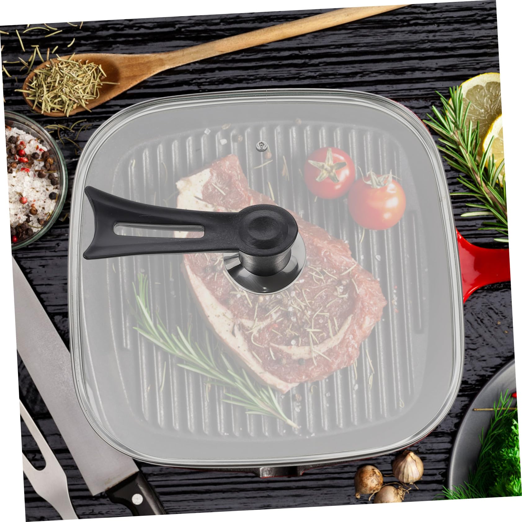 Tapa de Olla de Vidrio Multifunción para Cocina Mango