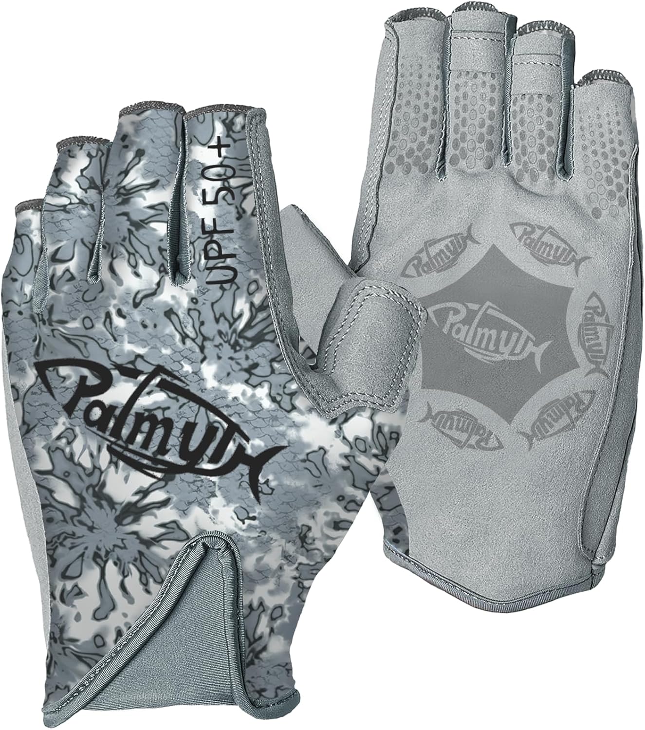 Palmyth UPF 50+ Fingerless Sun Fishing Gloves –UV Protection Lightweight Water Sports Gloves for Kayaking, Paddling & Canoeing