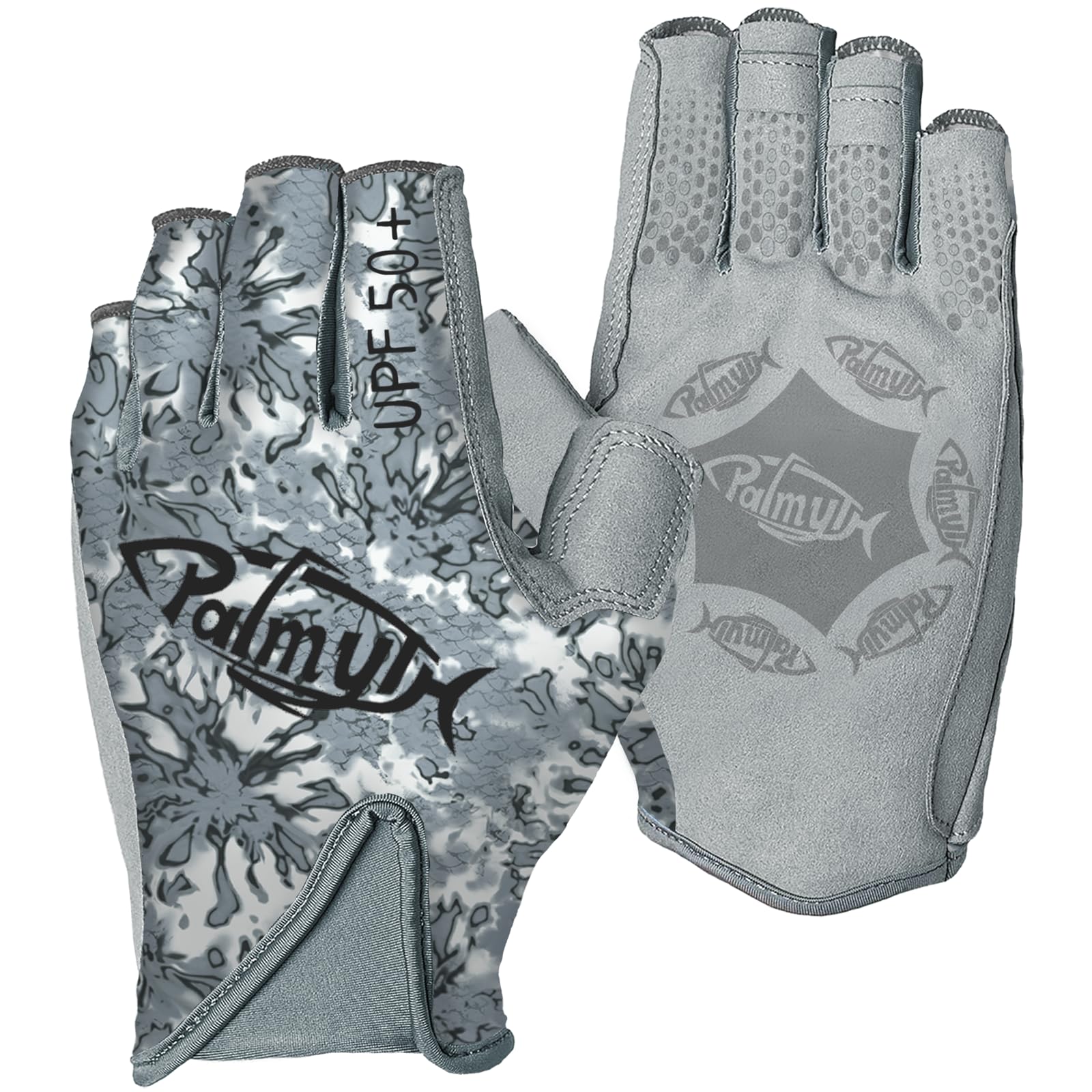 Palmyth UPF 50+ Fingerless Sun Fishing Gloves -UV Protection Lightweight Water Sports Gloves for Kayaking, Paddling & Canoeing