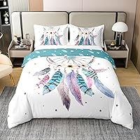 Vista 28 de Funda de edredón 100% algodón con vaca de las tierras altas floral, juego de ropa de cama de ganado toro tamaño completo, funda de edredón