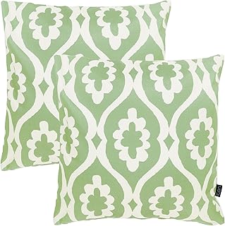 Icon Outdoor Kissen, Damask Gedruckte Kollektion, 2er Pack, Wasserabweisend Stoff, Garten Kissen mit Füllung, 43cm x 43cm, Dekokissen für drinnen und draußen, Lounge, Garten, Terrasse