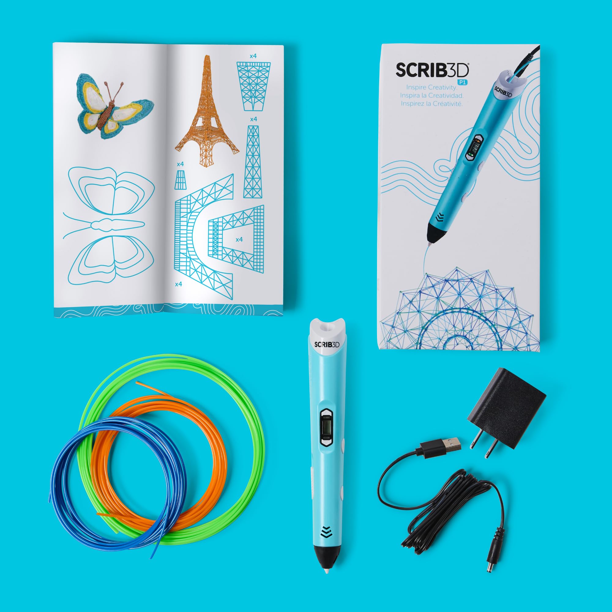 SCRIB3D P1 3D Printing Pen - Create 3D Art! -5