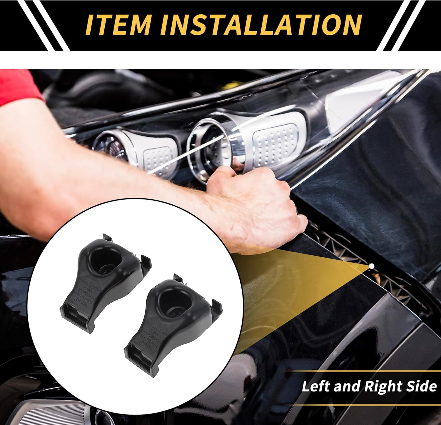 2 Pcs Front Bumper Support Bracket for Toyota Tacoma 2005-2015 Left Right Side Bumper Frame Support Retainer Bracket Hold Mount Set No.5211504060