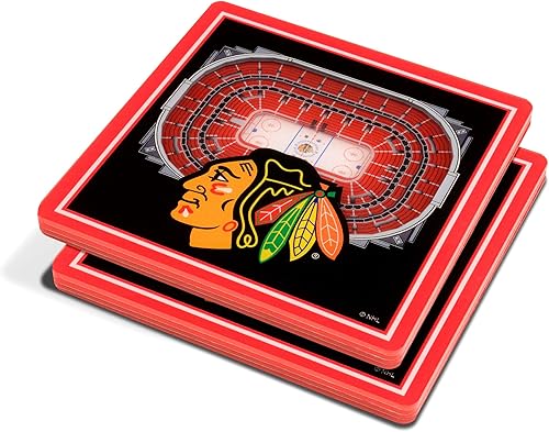NHL Chicago Blackhawks 3D StadiumViews Coasters NHL Chicago Blackhawks 3D StadiumViews Coasters
