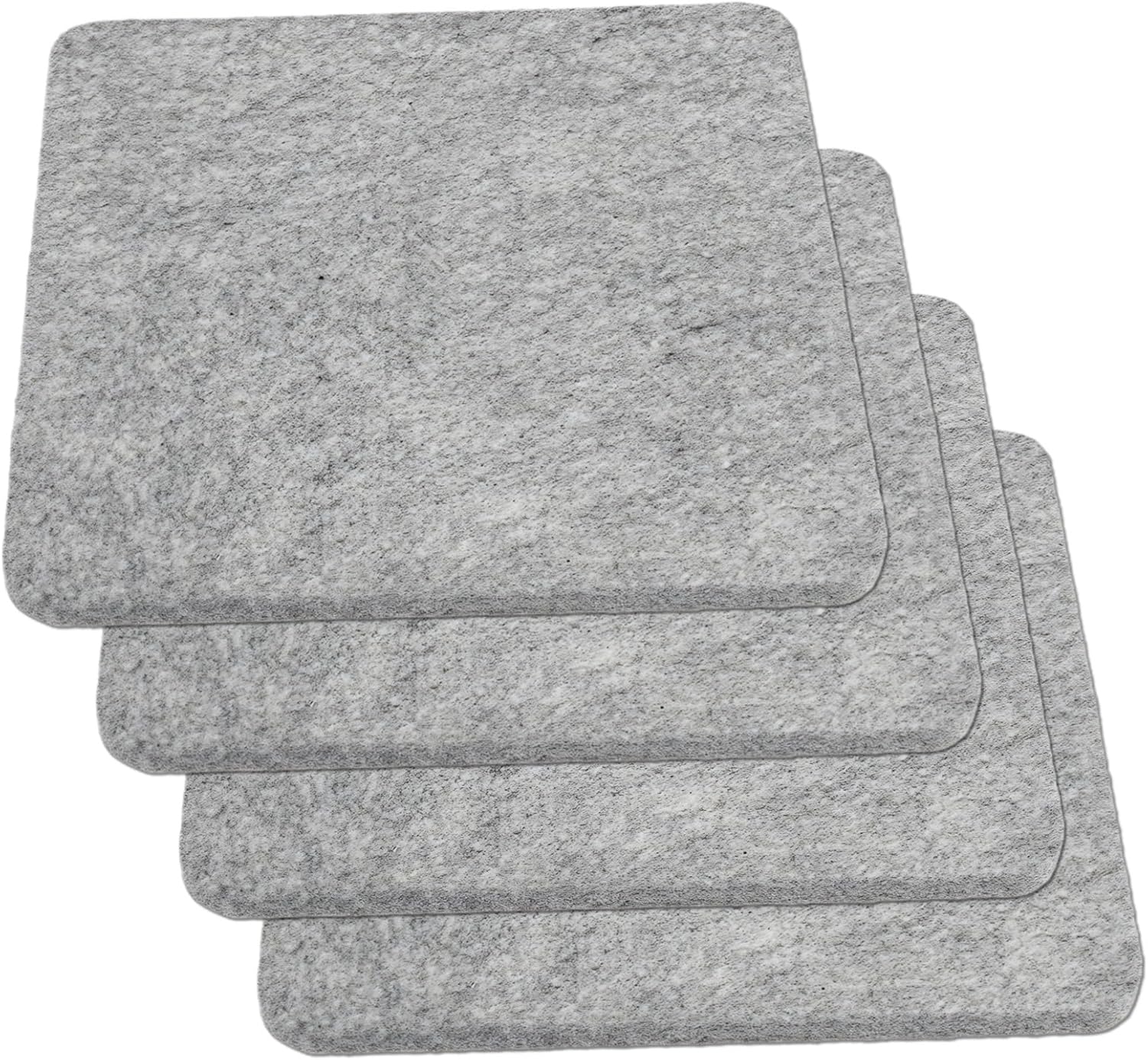 10X10 in Needle Felting Mats, 4-Piece Wool Felt Pad Set for Needle Felting & Ironing, Beginner's Kit