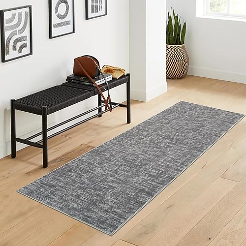Miniatura 11 de Alfombra lavable contemporánea de 5 x 7 pies, alfombra de área grande para dormitorio, alfombra moderna, antideslizante, resistente a las manchas