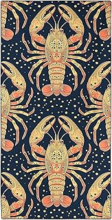 Crayfish Lobster Beach Towel Oversized 36