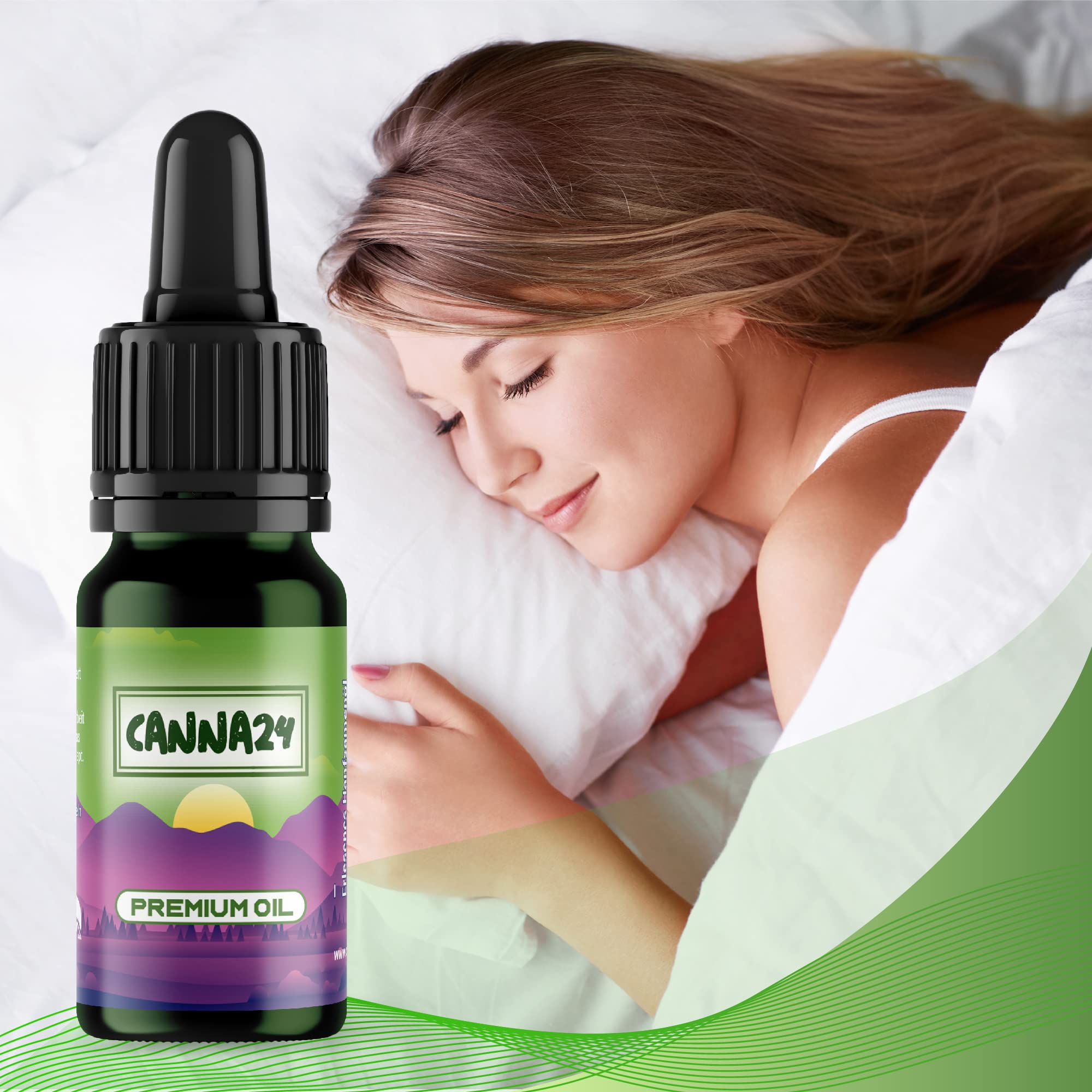 CANNA24 - Huile de graines de chanvre Vital n ° 40 avec 30 ml (750 gouttes) extra forte et à fortes doses, huile de graines de chanvre Vital, 100% naturel, gouttes de chanvre avec oméga 3-6-9
