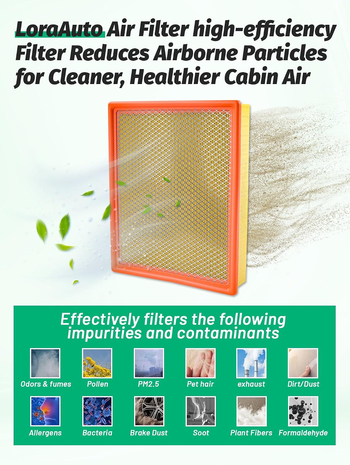 CA8755A CF11809 Premium High Density Engine Cabin Air Filter Combo