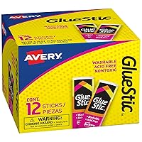 Vista 10 de Avery Pegamento en barra blanco, lavable, no tóxico, 0.26 onzas. Barra de pegamento permanente, 6 paquetes (98095)