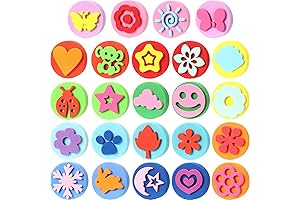 Heart Sponges for Painting: Express Creativity with Double-Sided Fun