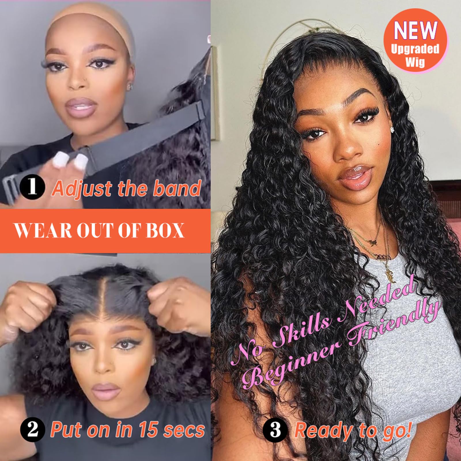32 Inch Deep Wave Lace Front Wig Human Hair 13x6 HD Transparent Glueless Amazon.com : 32 Inch Body Wave Lace Front Wigs Human Hair  main image 2