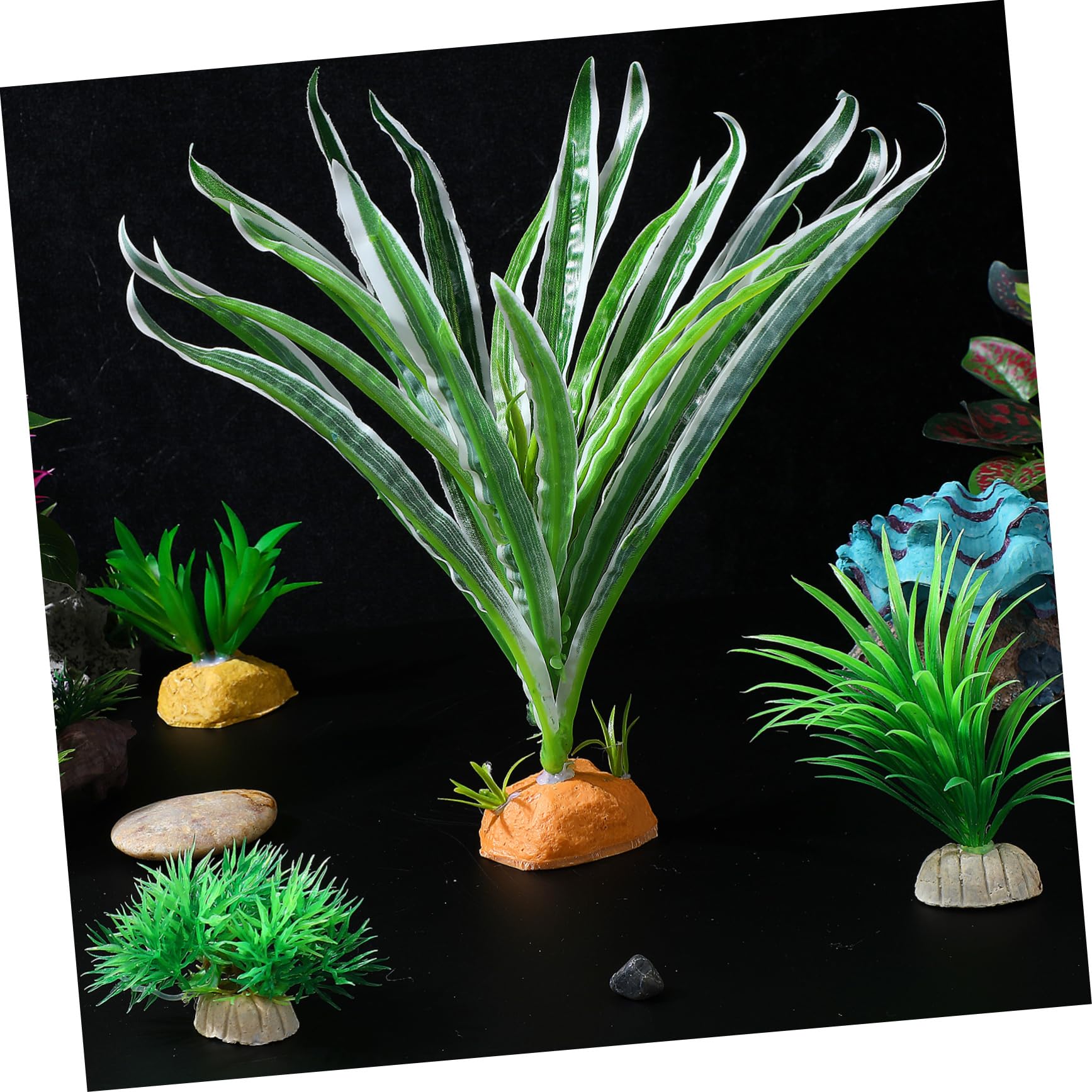 DOITOOL 6piezas Artificiales para Terrario De Reptiles Decoración Natural para Hábitats De Anfibios y De De Lifelike