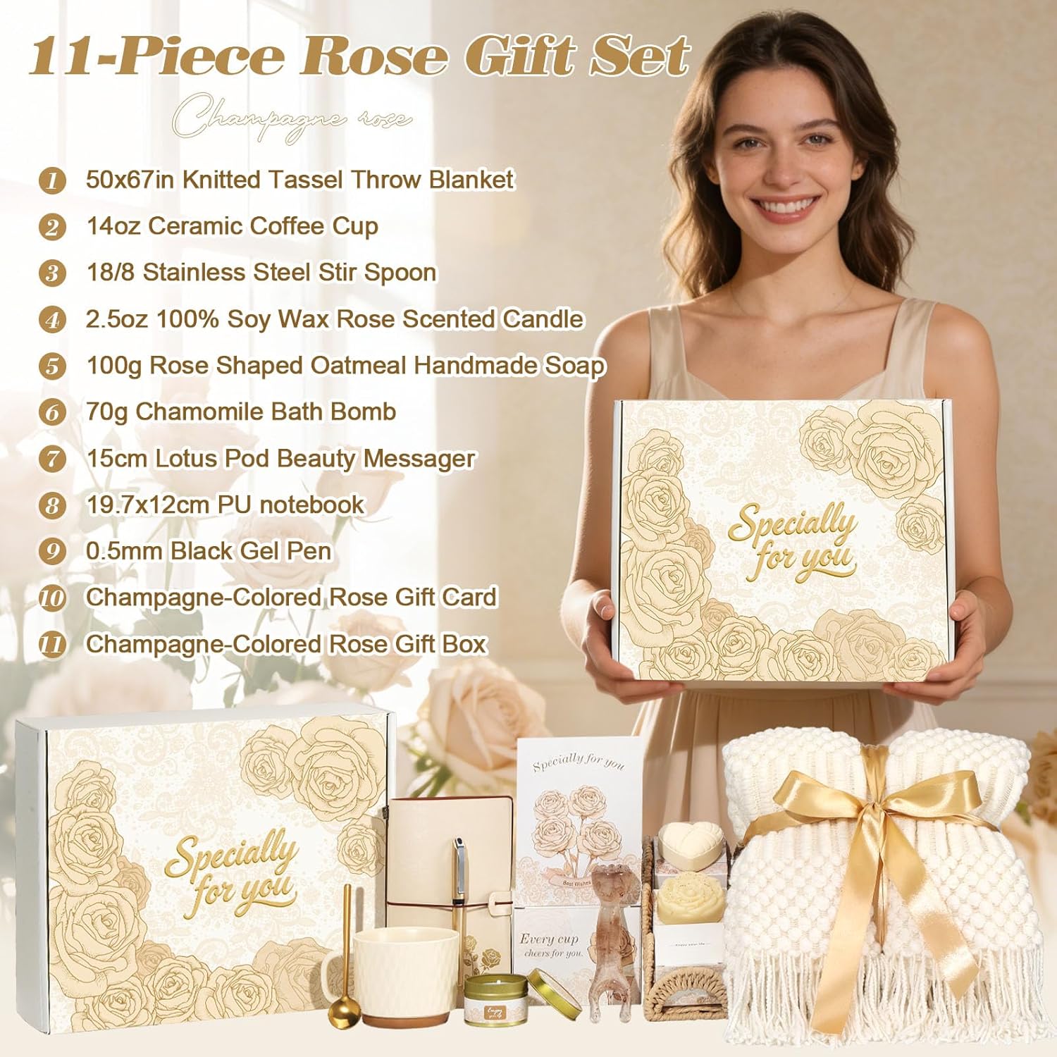 Gifts for Womens Birthday Gifts for Women Self Care Gift - Thinking of You Relaxation Gift Spa Gifts Baskets for Women, Get Well Comfort Gifts for Her Mom Wife Daughter Sister Girlfriend Best Friend - Image 2