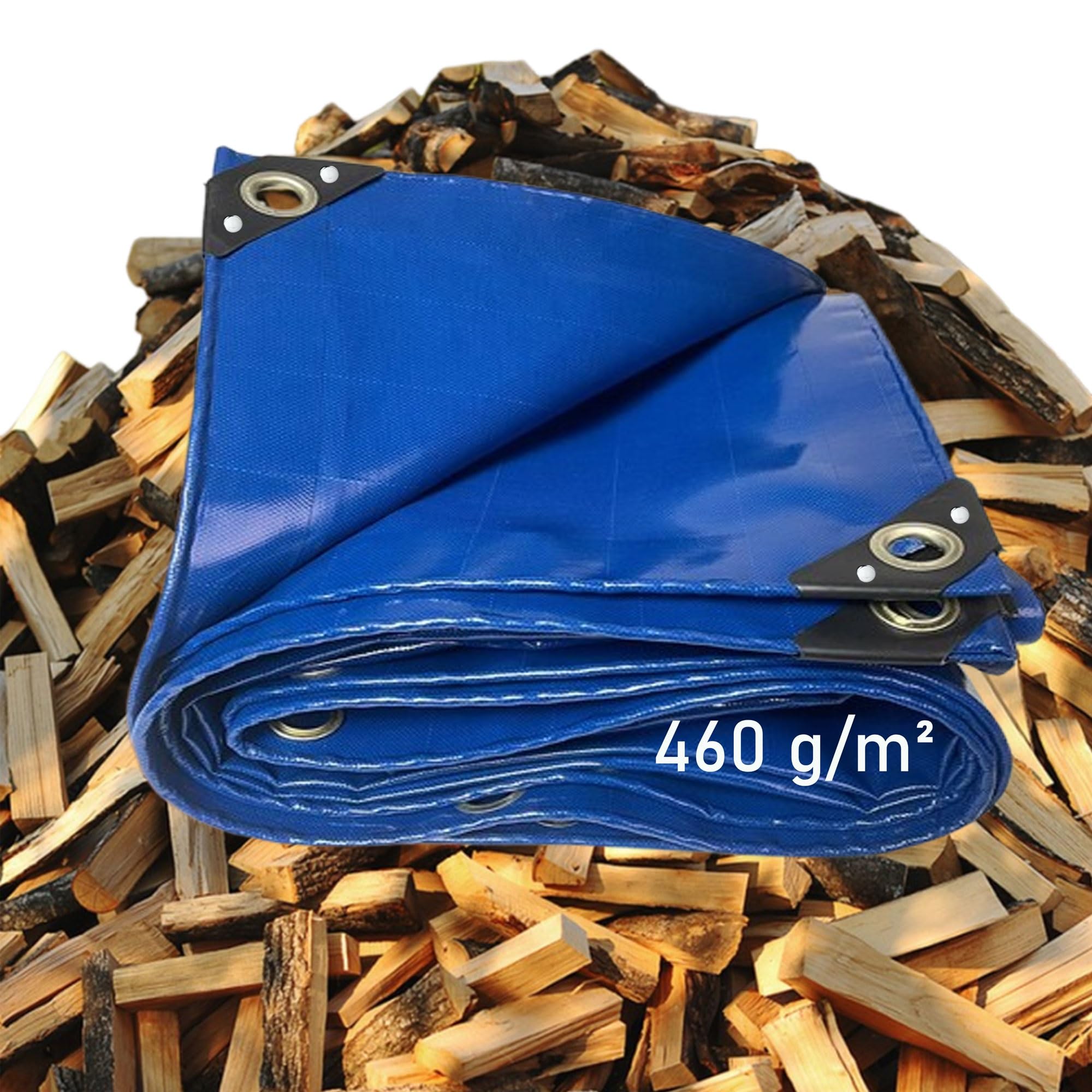 Ldqbf Blue Fire Retardant Canvas Tarp With Grommets,2X3m 460G/M² Pvc Cover Industrial Grade Heavy Duty Tarp Used As Camping Tent,Canopy Tent,Car Tent Multipurpose Tarpaulin