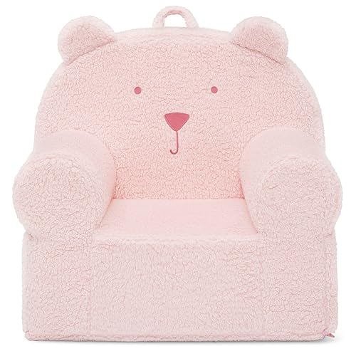 GAP babyGap - Silla de oso de sherpa, certificado Greenguard Gold, color rubor
