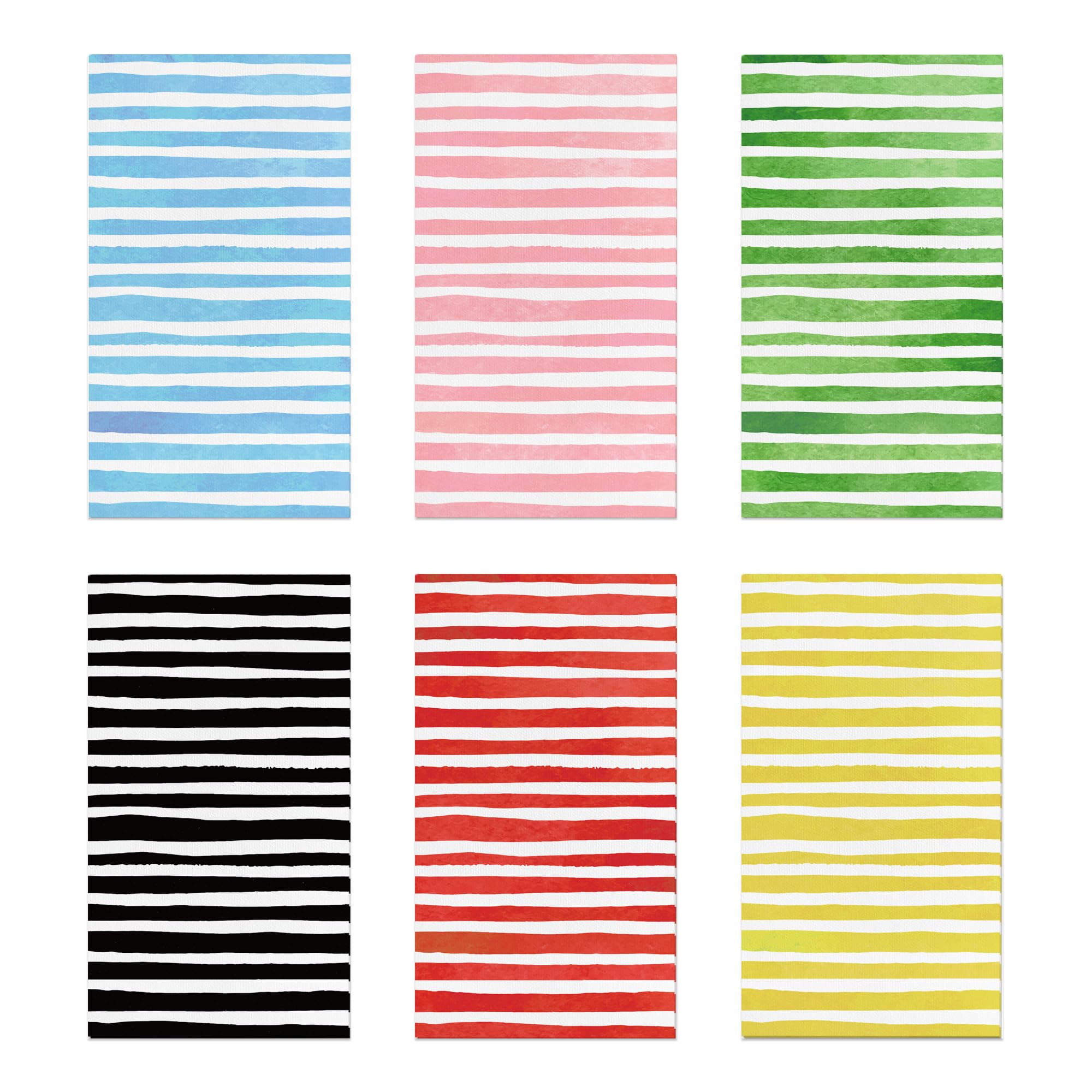 Photo 1 of 120PCS Stripe Paper Napkins - 6 Colorful Striped Designs Disposable Hand Towels for Bathroom, Dinner, Picnic, Wedding - 4.5"x8" for Daily Use, Family Gatherings, Holiday Celebrations, Parties, Events